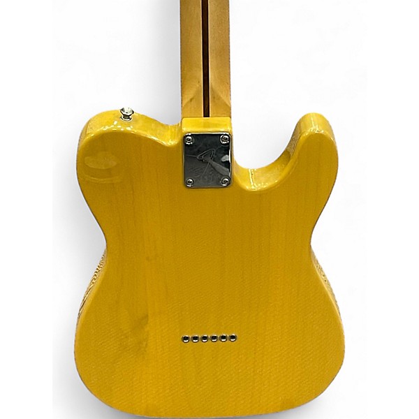 Used Fender Player Telecaster Left Handed Butterscotch Solid Body Electric Guitar