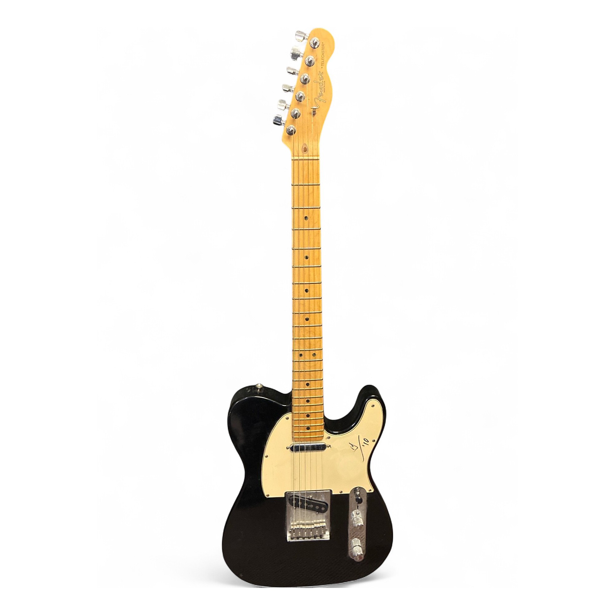 Used 2004 Fender American Standard Black Solid Body Electric