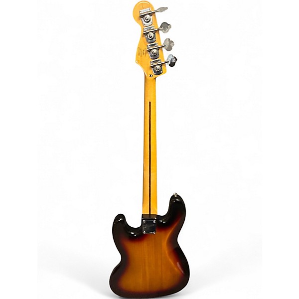 Used 2010s Squier Jazz Bass 2 Tone Sunburst Electric Bass Guitar