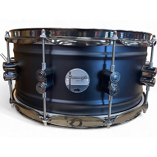Used PDP by DW 6.5X14 Concept Series Steel Snare BLACK Drum