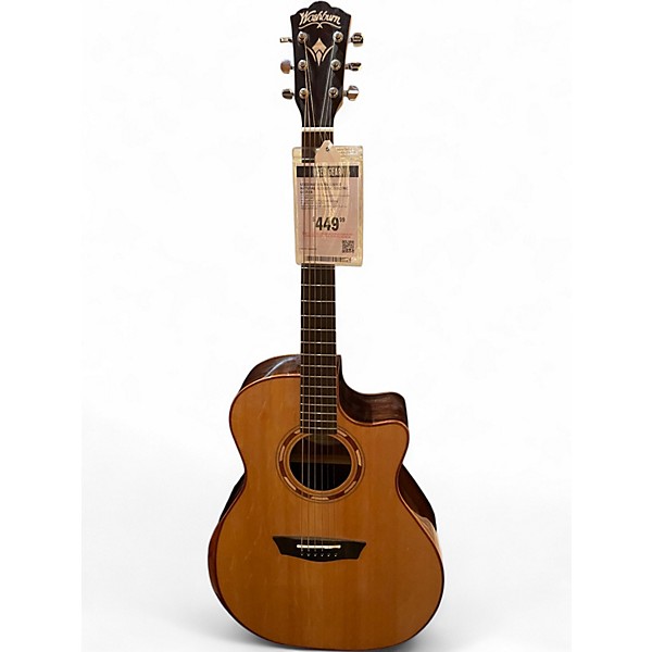 Used Washburn G20SCE Natural Acoustic Electric Guitar