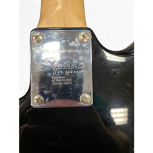 Used 2002 Squier Affinity Stratocaster Black Solid Body Electric Guitar
