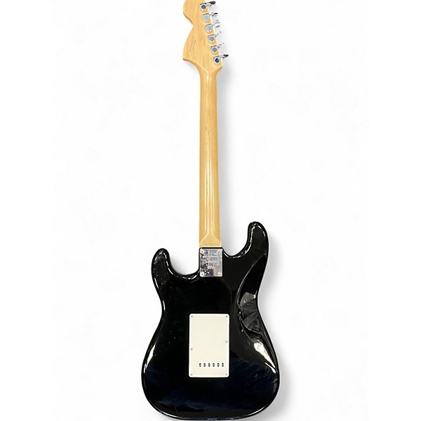 Used 2002 Squier Affinity Stratocaster Black Solid Body Electric Guitar