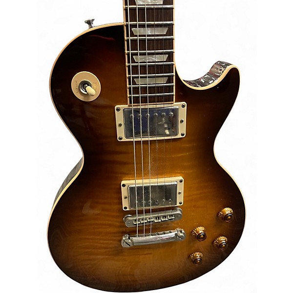 Used 2005 Gibson Les Paul Standard 2 Tone Sunburst Solid Body Electric Guitar