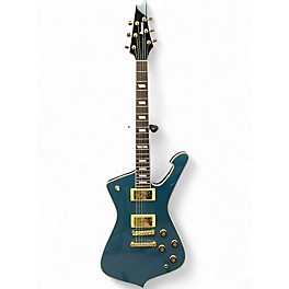Used Ibanez IC420 Iceman Antique Blue Metallic Solid Body Electric Guitar