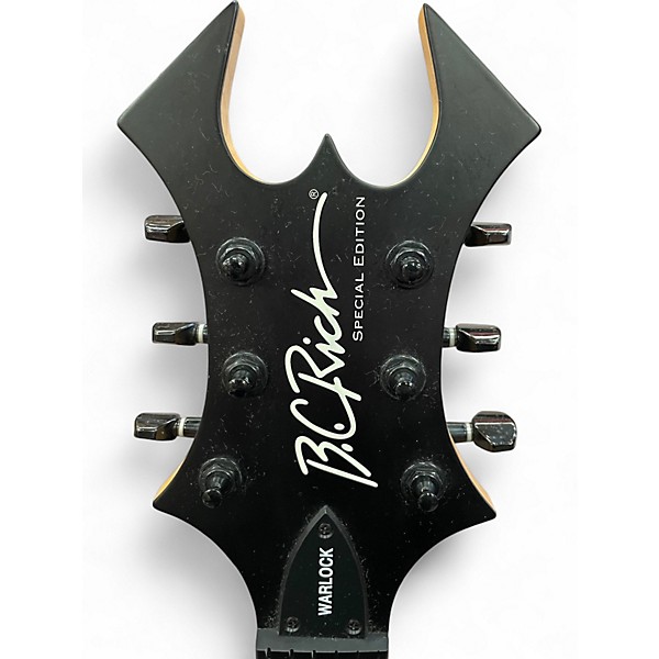 Used B.C. Rich Warlock Flat Black Solid Body Electric Guitar