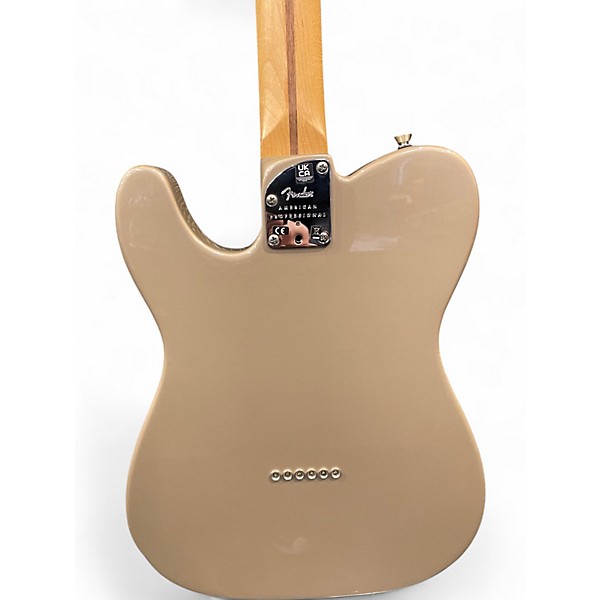 Used 2021 Fender American Professional II Telecaster Shoreline Gold Solid Body Electric Guitar