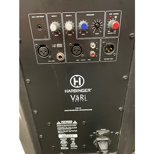 Used Harbinger VARI V2115 Powered Speaker