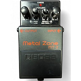 Used BOSS MT2 Metal Zone Distortion Effect Pedal