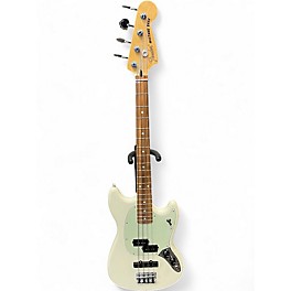 Used Fender Mustang Bass Olympic White Electric Bass Guitar
