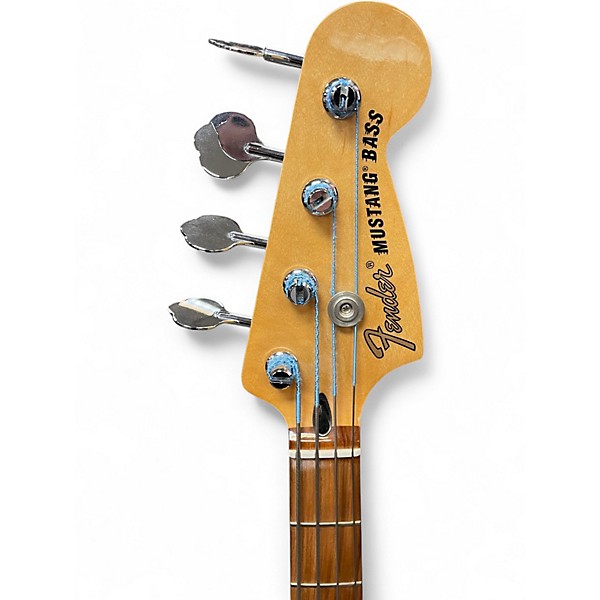 Used Fender Mustang Bass Olympic White Electric Bass Guitar