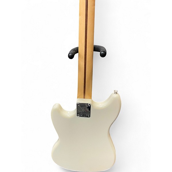 Used Fender Mustang Bass Olympic White Electric Bass Guitar