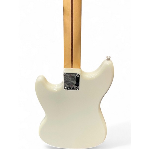 Used Fender Mustang Bass Olympic White Electric Bass Guitar
