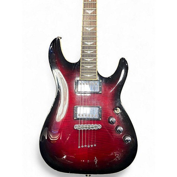 Used Schecter Guitar Research C1 Plus Trans Red Solid Body Electric Guitar