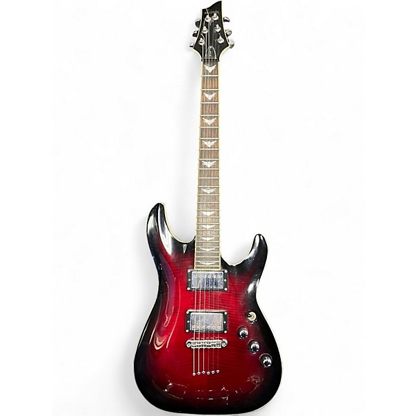 Used Schecter Guitar Research C1 Plus Trans Red Solid Body Electric Guitar
