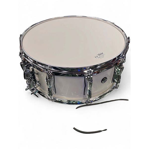 Used Yamaha 14in stage custom birch classic white Drum