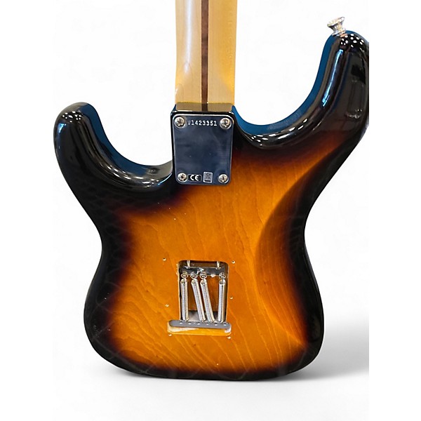 Used 2014 Fender 60th Anniversary 1954 American Vintage Stratocaster Two Tone Sunburst Solid Body Electric Guitar