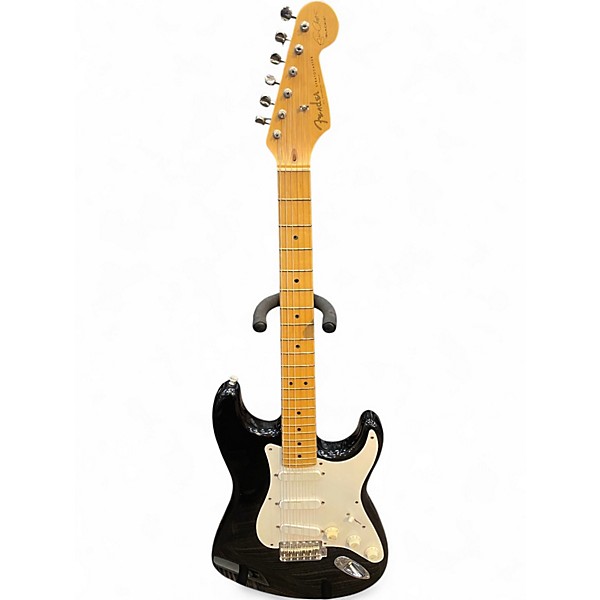 Vintage 1996 Fender Artist Series Eric Clapton Stratocaster Black Solid Body Electric Guitar