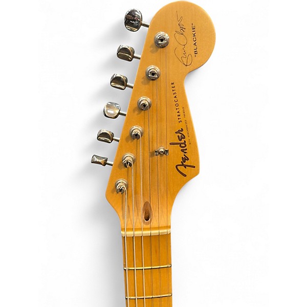 Vintage 1996 Fender Artist Series Eric Clapton Stratocaster Black Solid Body Electric Guitar
