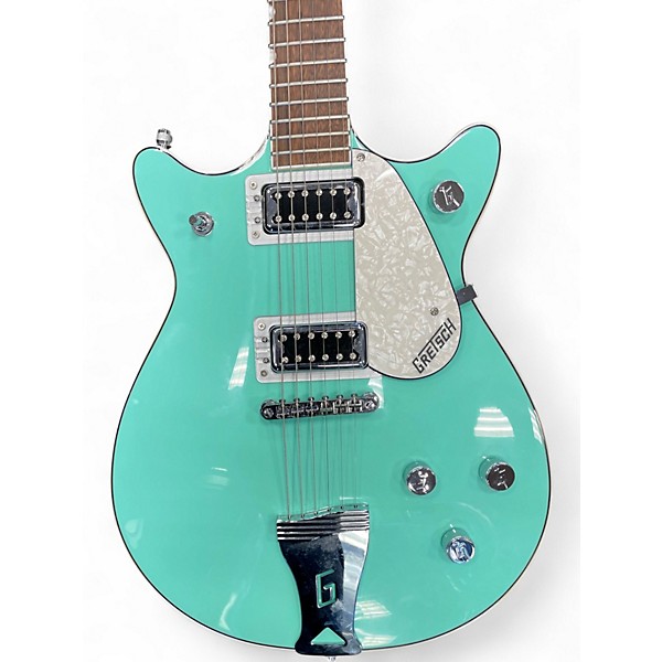 Used Gretsch Guitars G5237 Electromatic Double Jet FT Surf Green Solid Body Electric Guitar