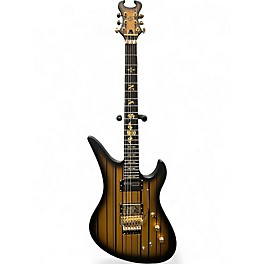 Used Schecter Guitar Research Synyster Gates Signature Custom S Satin Gold Burst Solid Body Electric Guitar