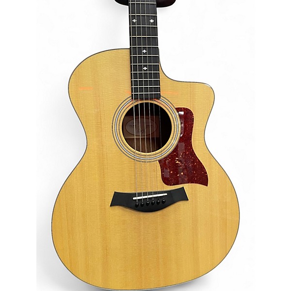 Used Taylor 214CE Deluxe Natural Acoustic Electric Guitar