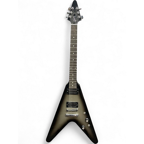 Used 2007 Gibson Guitar of The Week #40 Flying V Black and Silver Solid Body Electric Guitar