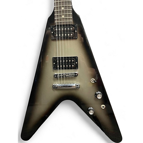 Used 2007 Gibson Guitar of The Week #40 Flying V Black and Silver Solid Body Electric Guitar