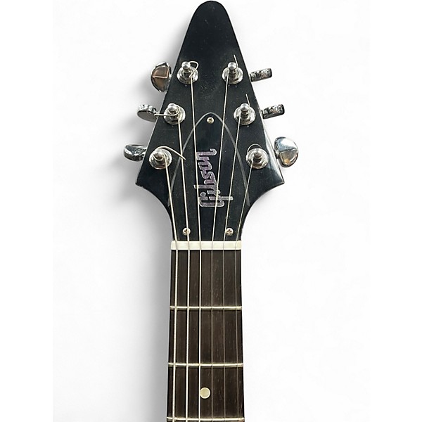 Used 2007 Gibson Guitar of The Week #40 Flying V Black and Silver Solid Body Electric Guitar