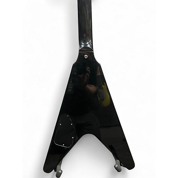 Used 2007 Gibson Guitar of The Week #40 Flying V Black and Silver Solid Body Electric Guitar