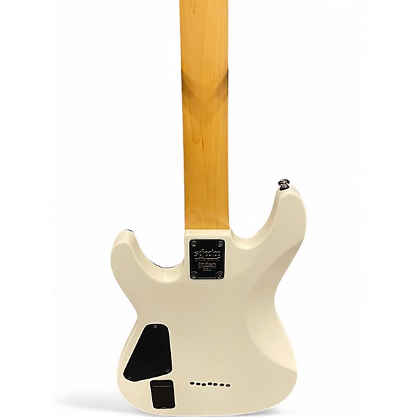 Used Schecter Guitar Research Demon 7 String Antique White Solid Body Electric Guitar