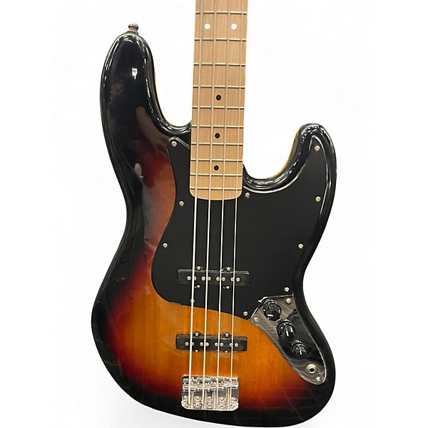 Used Squier Affinity Jazz Bass 3 Color Sunburst Electric Bass Guitar