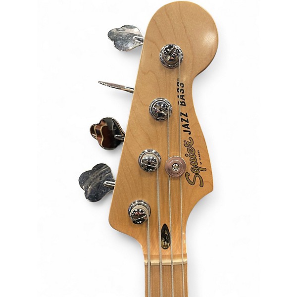 Used Squier Affinity Jazz Bass 3 Color Sunburst Electric Bass Guitar