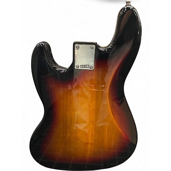 Used Squier Affinity Jazz Bass 3 Color Sunburst Electric Bass Guitar