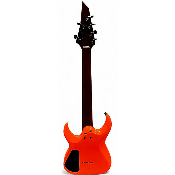 Used 2020 Jackson Misha Mansoor HT7 Juggernaut Carmelized Maple neon orange Solid Body Electric Guitar