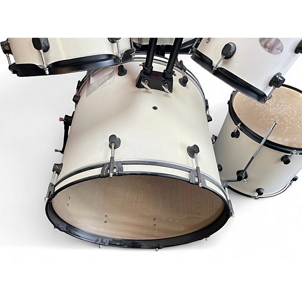 Used Ludwig 5 Piece Backbeat Metallic Gray Sparkle Drum Kit