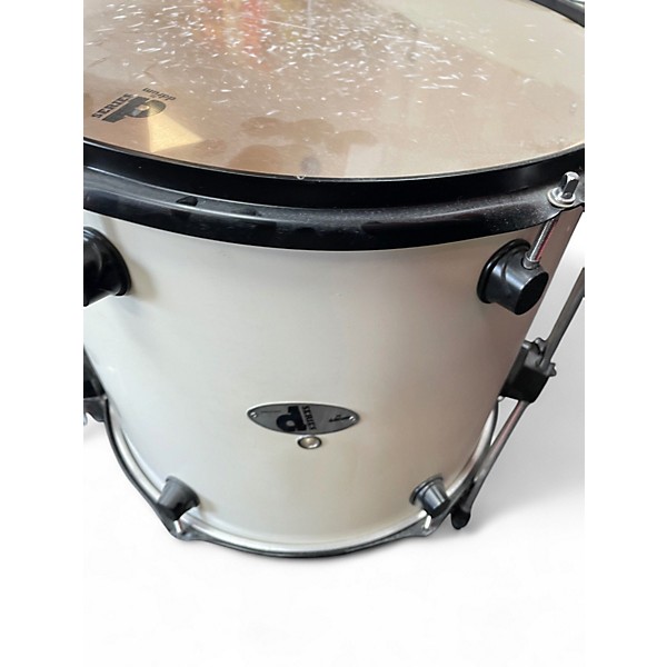 Used Ludwig 5 Piece Backbeat Metallic Gray Sparkle Drum Kit