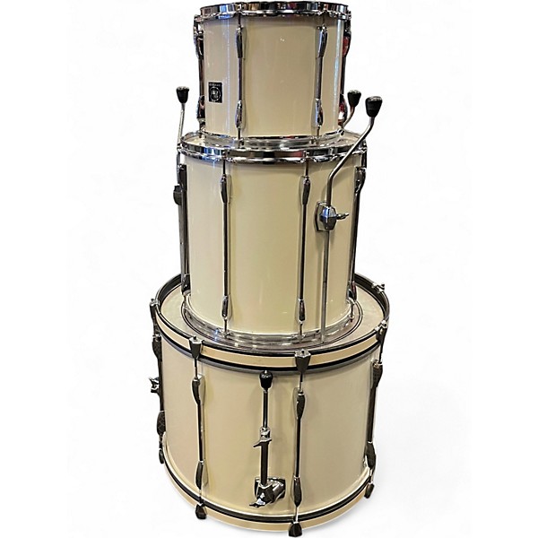 Used Pearl 3 Piece Export Series White Drum Kit