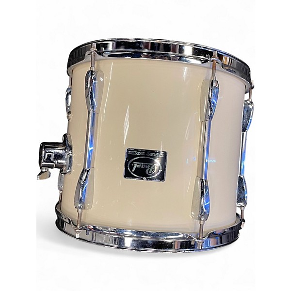 Used Pearl 3 Piece Export Series White Drum Kit