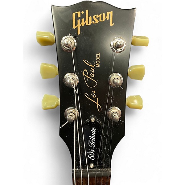 Used 2013 Gibson Les Paul 50's Tribute Vintage Sunburst Solid Body Electric Guitar