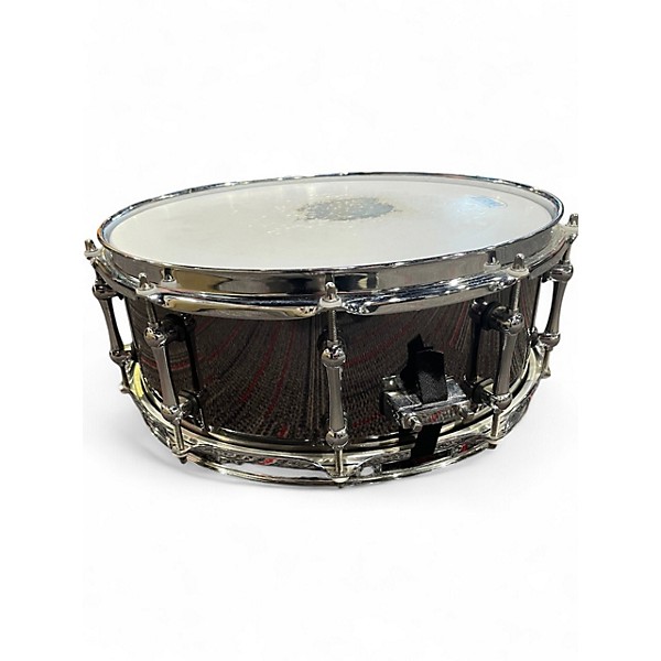 Used Mapex 14X5.5 Armory Series Tomahawk Snare Drum, 14x5.5 Black Chrome Drum
