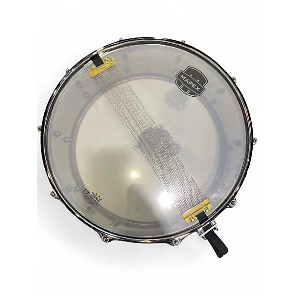 Used Mapex 14X5.5 Armory Series Tomahawk Snare Drum, 14x5.5 Black Chrome Drum