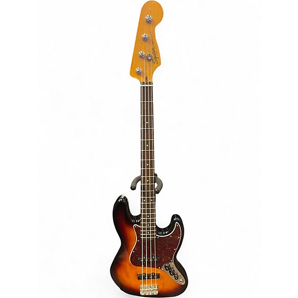 Used Squier Classic Vibe 1960S Jazz Bass 3 Tone Sunburst Electric Bass Guitar