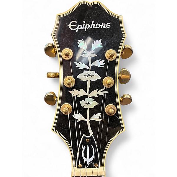 Used Epiphone sharaton pro ii Black Hollow Body Electric Guitar
