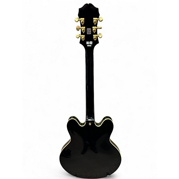 Used Epiphone sharaton pro ii Black Hollow Body Electric Guitar