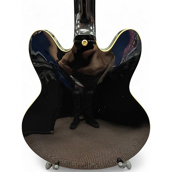 Used Epiphone sharaton pro ii Black Hollow Body Electric Guitar