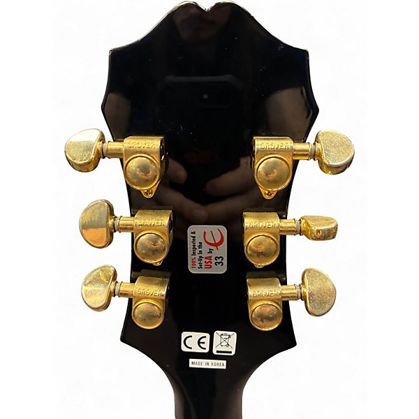 Used Epiphone sharaton pro ii Black Hollow Body Electric Guitar