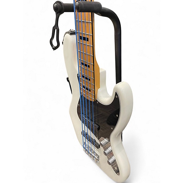 Used Squier JAZZ BASS V CLASSIC VIBE White Electric Bass Guitar
