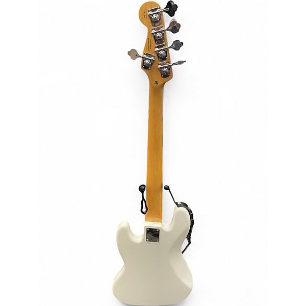 Used Squier JAZZ BASS V CLASSIC VIBE White Electric Bass Guitar