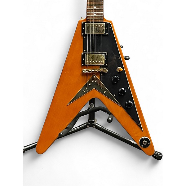 Used Epiphone 1958 Korina Flying V Natural Solid Body Electric Guitar